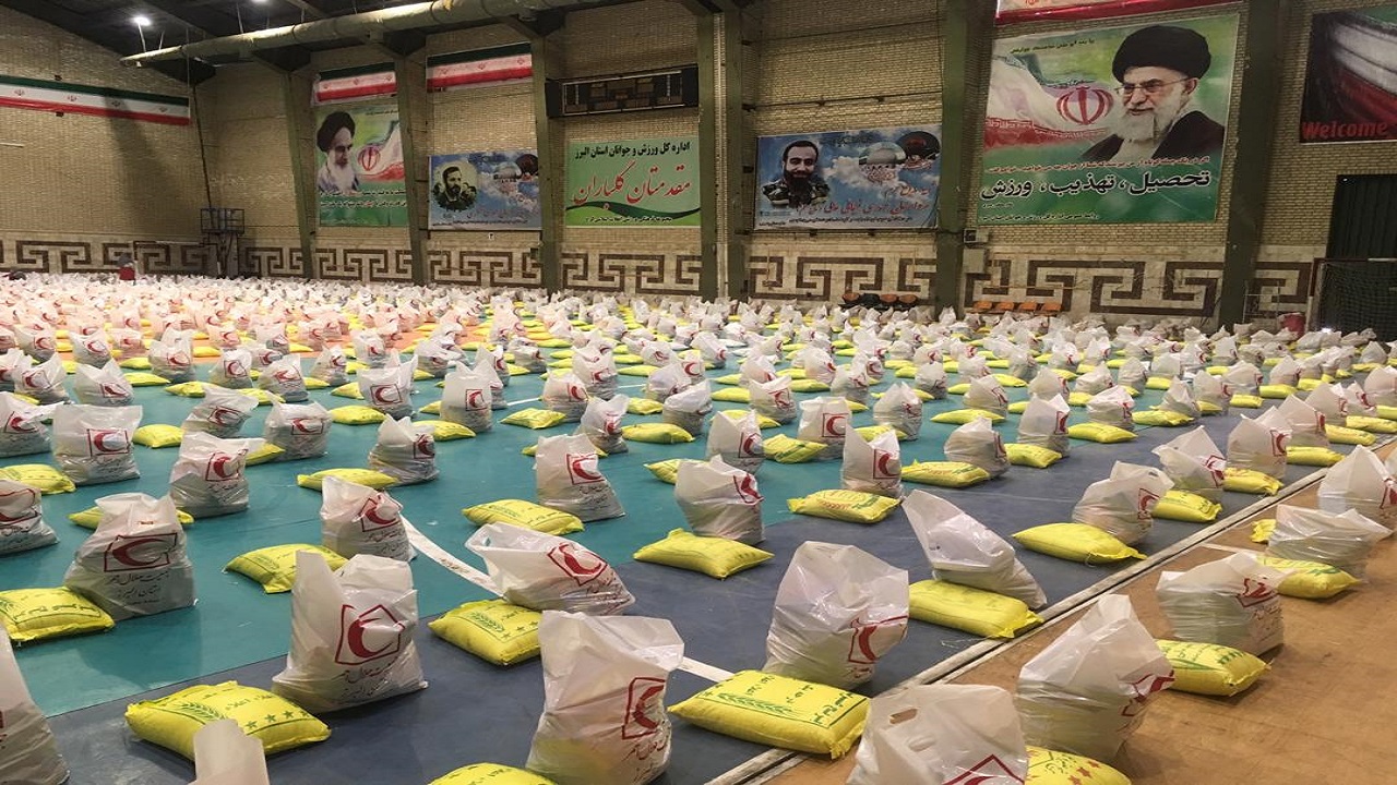 هلال احمر و توزیع ادامه دار امدادهای کرونایی