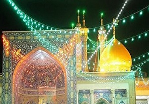 آسمان شهر قم نورباران شد