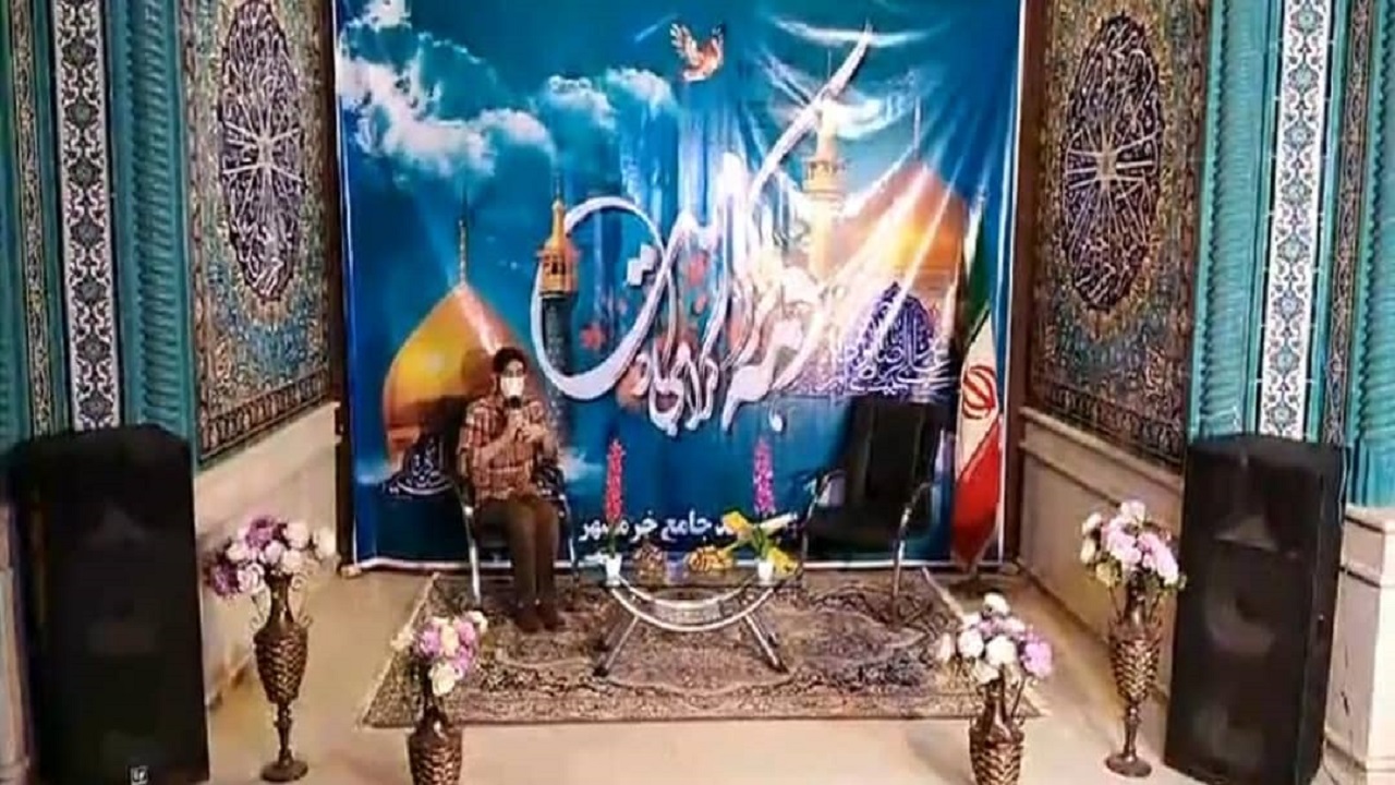جشن میلاد شاه خراسان در صفحه های مجازی