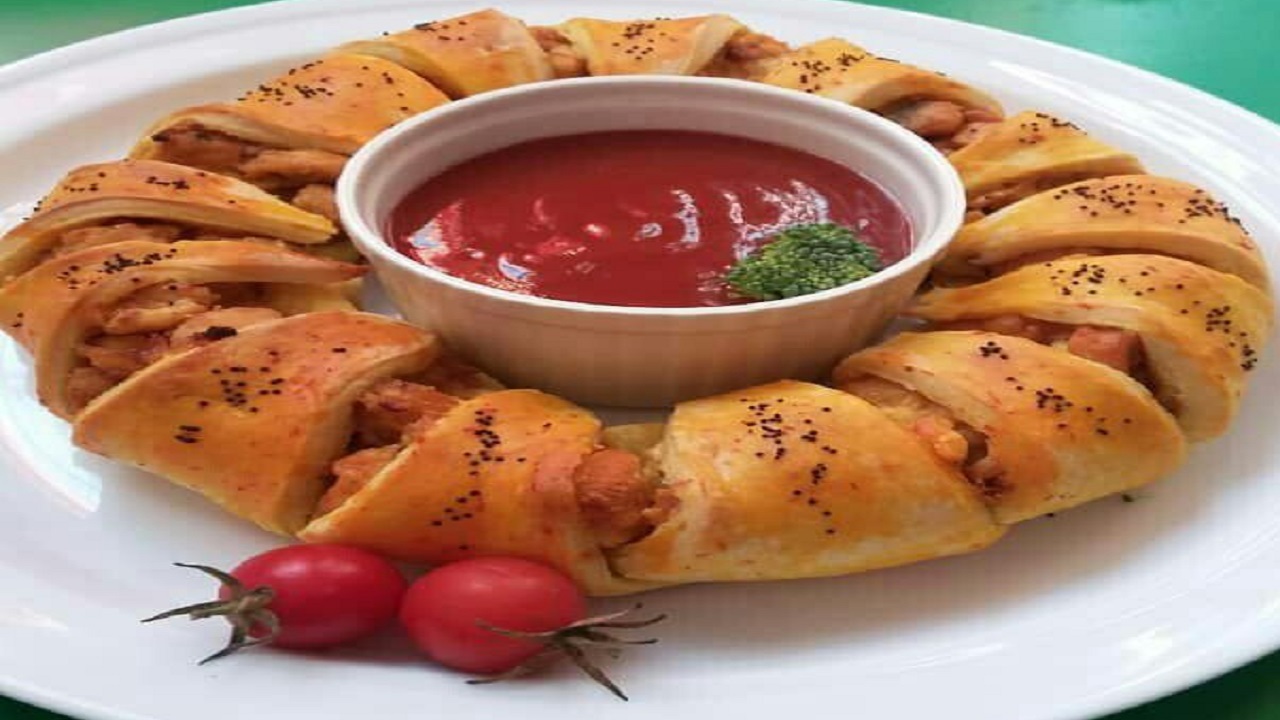طرز تهیه حلقه مرغ خامه فلفلی