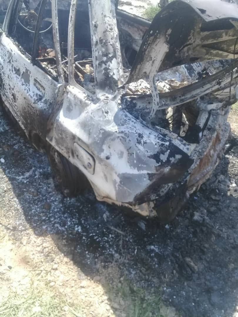 آتش سوزی خودرو پراید در نهاوند جان یک مادر را گرفت