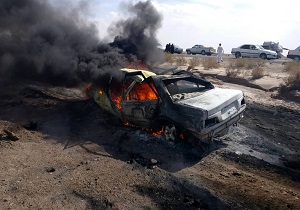 جان باختن ۴ نفر بر اثر واژگونی پژو در محور ماهشهر - امیدیه