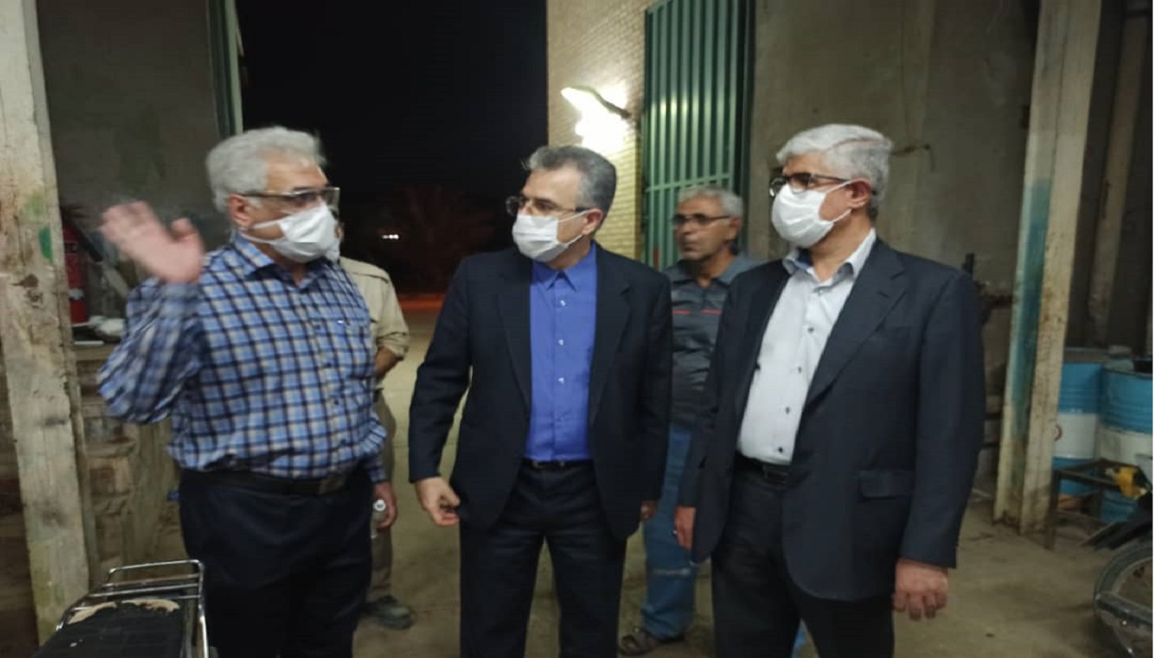 بازدید از پروژه احداث اکسیژن ساز و تاسیسات برق بیمارستان شهید معرفی زاده شادگان