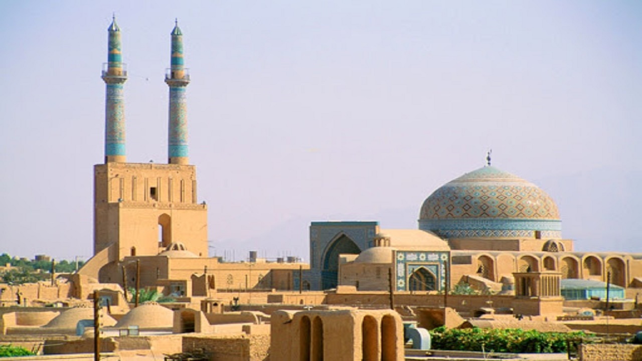 مسجد جامع یزد؛بلندترین مناره جهان +فیلم