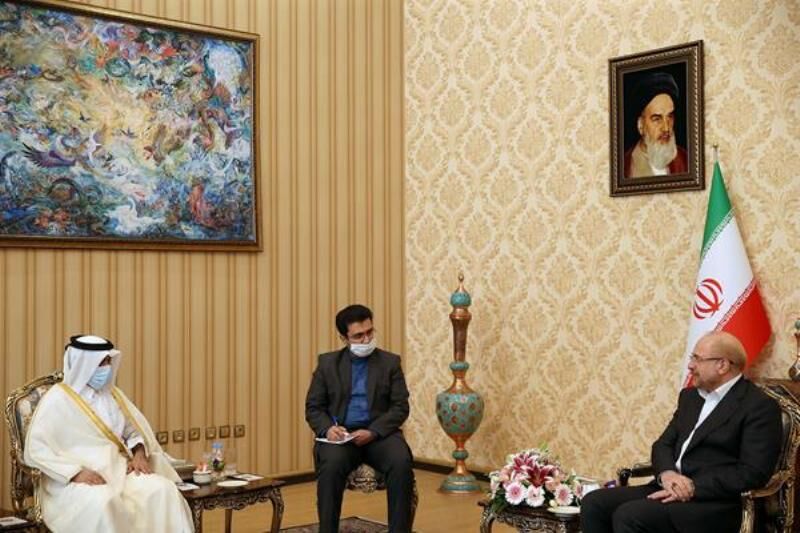 قالیباف خواستار افزایش همکاری‌های ایران و قطر شد