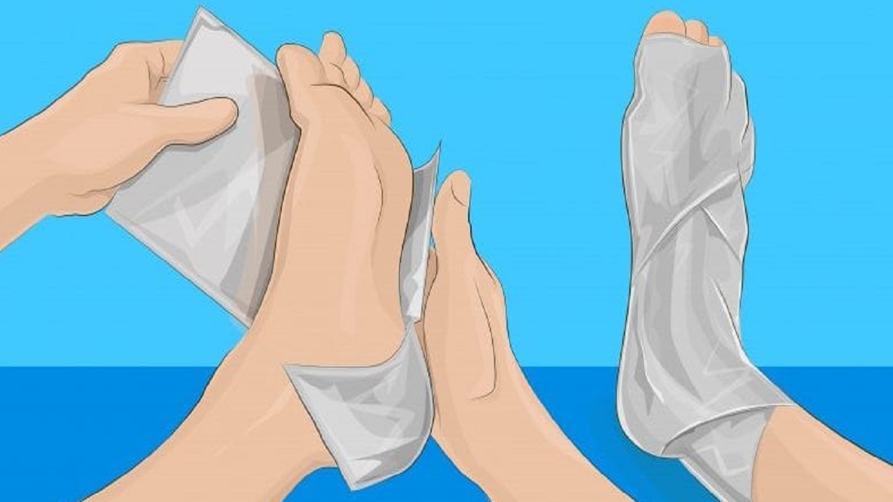 پا‌های خود را در فویل آلومینیومی بپیچید و معجزه را ببینید