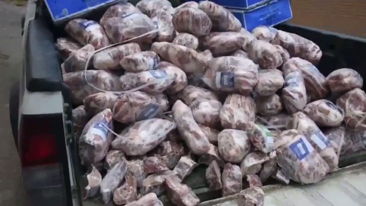 کشف محموله گوشت فاسد در سنندج + فیلم