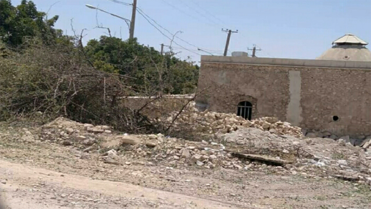  حمام ملابابا در کازرون بدون درخت کُنار
