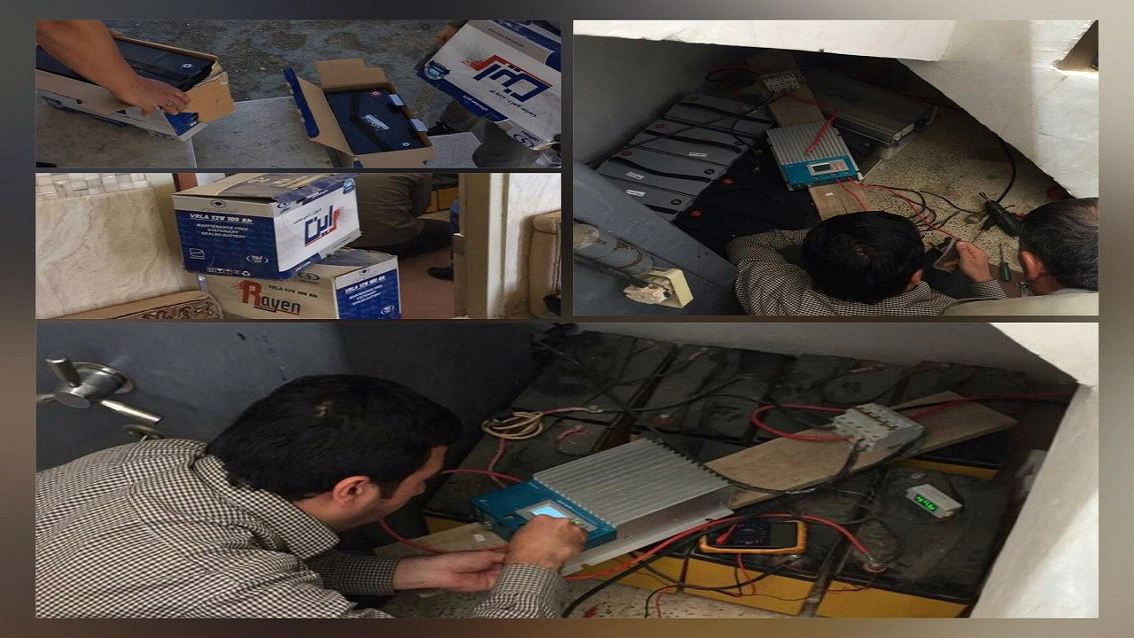 راه اندازی مجدد سیستم انرژی خورشیدی پاسگاه سرمحیطبانی سفیدآب