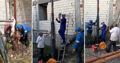 افزایش ظرفیت آبدهی چاه روستای کوچیچال فومن
