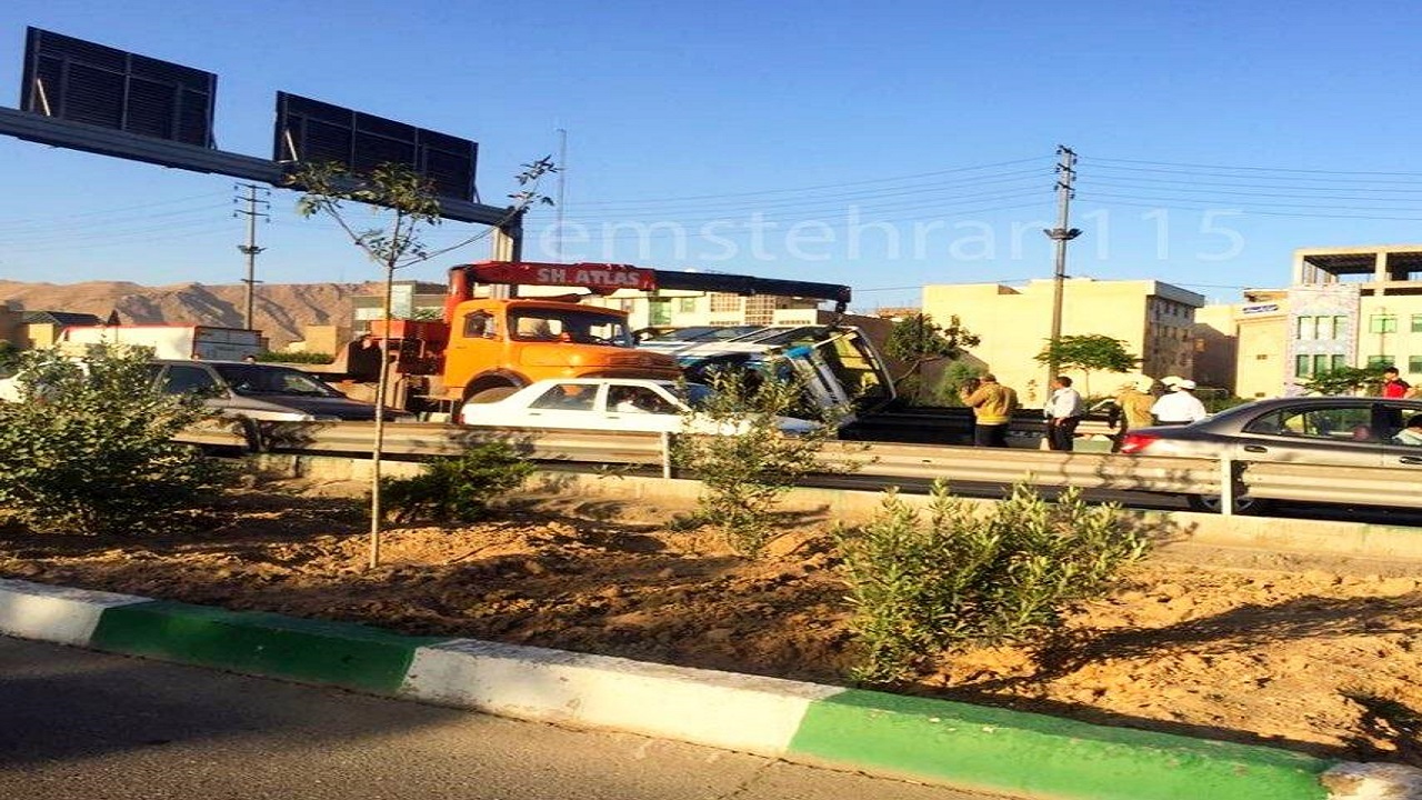 مصدومیت ۶ نفر بر اثر تصادف در کرج