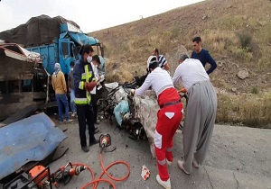 حادثه رانندگی با ۲ کشته در محور دیواندره به سنندج