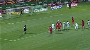گل اول پرسپولیس به ماشین‌سازی مورخ ۲۰ تیرماه ۹۹ + فیلم
