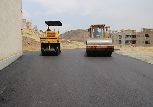 آسفالت شهرک نگار در سنندج
