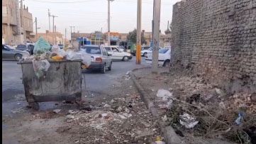 جمع‌آوری نکردن زباله در معابر زابل + فیلم