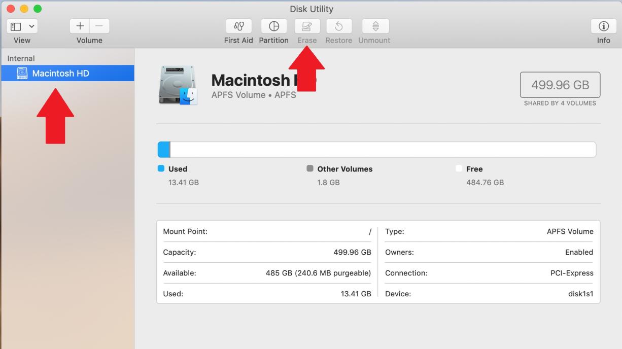 تنظیمات کارخانه iMac