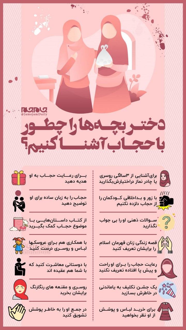 دختربچه&zwnj;ها را چطور با حجاب آشنا کنیم؟