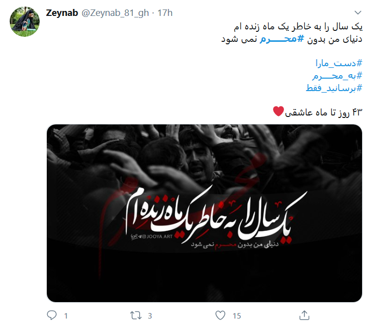 چهل روز مانده تا #محرم؛ واقعا دلواپسیم آقا، #محرم با خودت