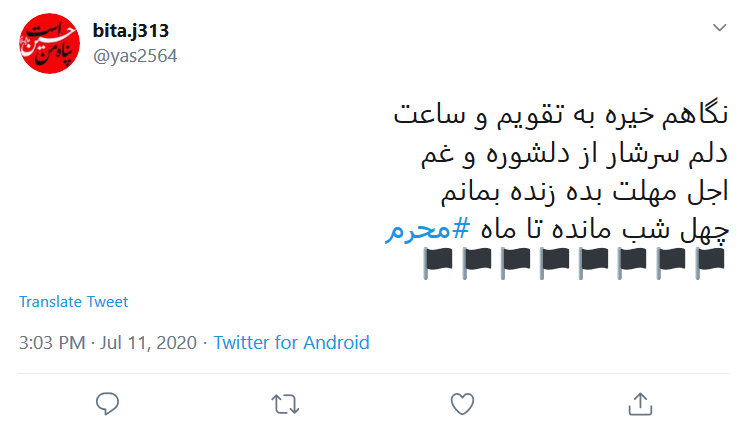 چهل روز مانده تا #محرم؛ واقعا دلواپسیم آقا، #محرم با خودت