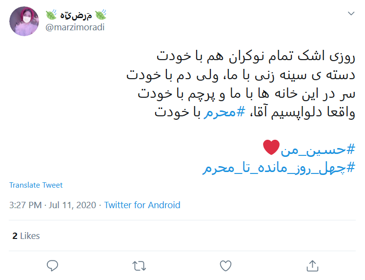 چهل روز مانده تا #محرم؛ واقعا دلواپسیم آقا، #محرم با خودت