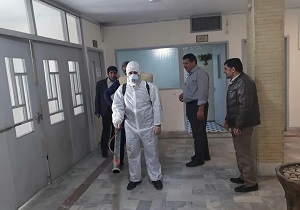 گندزدایی و ضدعفونی ساختمان&zwnj; اداره کل فرهنگ و ارشاد اسلامی خوزستان