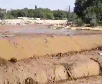 طغیان رودخانه گنبرف در دهستان قاضی&zwnj;جهان + فیلم