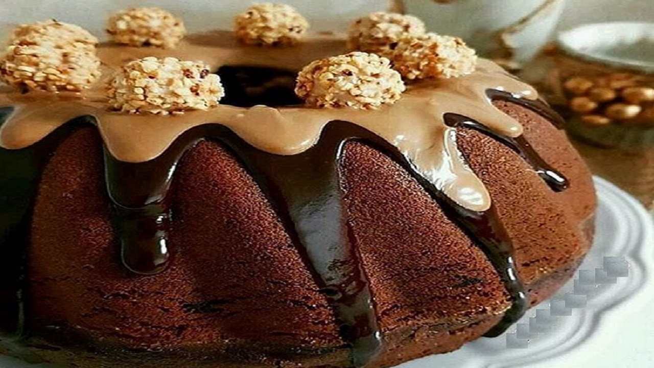 طرز تهیه کیک شکلاتی فندقی