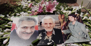 تشییع پیکر پدر شهیدان بیات 
