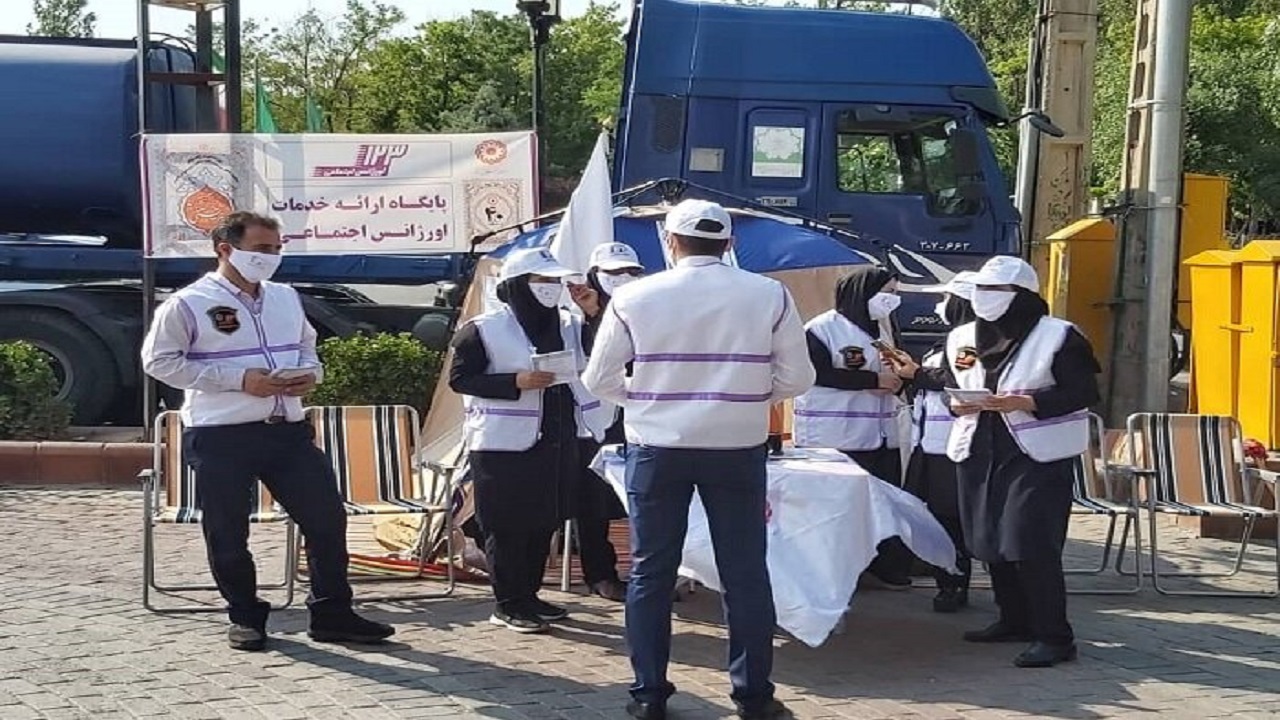 برپایی ایستگاه معرفی ارائه خدمات اجتماعی توسط اورژانس اجتماعی در مجموعه ائل‌گلی تبریز