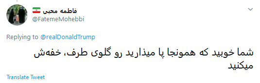 حمایت ترامپ از سه جوان ایرانی نشان می&zwnj;دهد قوه قضائیه راه را درست رفته است/ آقای ترامپ بهتر است به فکر جنایات درون خیابان&zwnj;های آمریکا باشی!