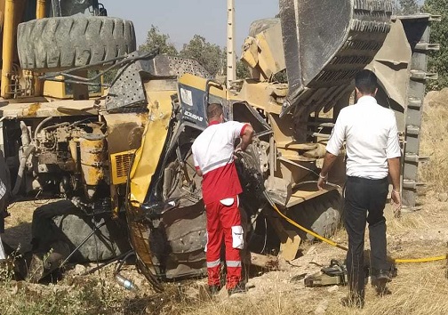 سقوط مرگبار یک دستگاه لودر در منطقه شلال دان باشت