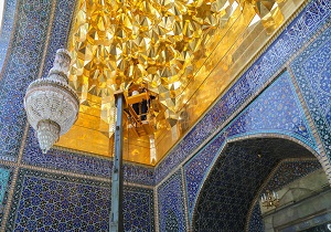 ایوان طلای حرم حضرت معصومه (س) ضدعفونی شد + تصاویر