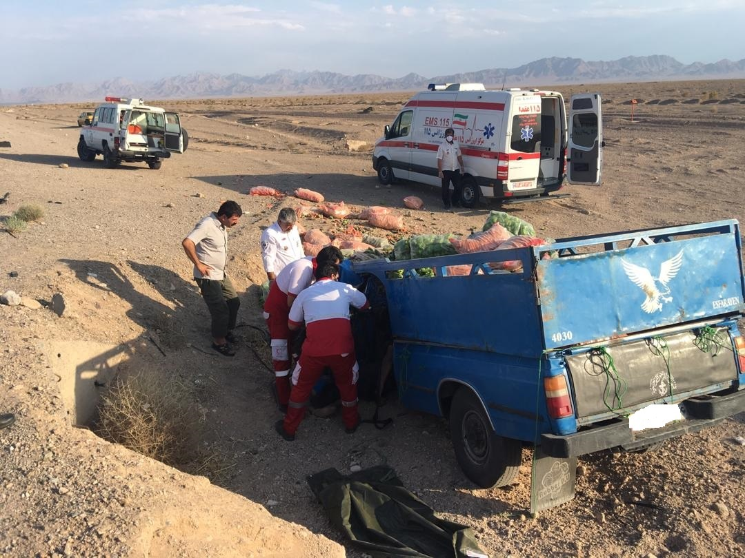 حادثه رانندگی در محور نایین به اردکان