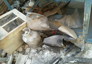 انفجار کپسول گاز در قلعه صدری قم