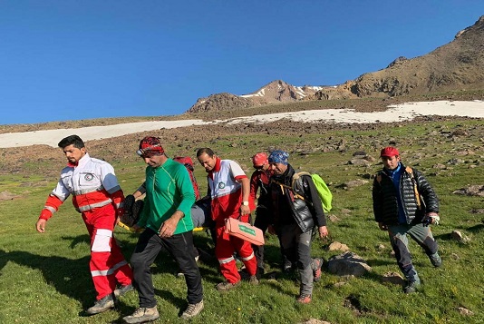 نجات کوهنورد ۴۸ ساله در ارتفاعات کوه سبلان