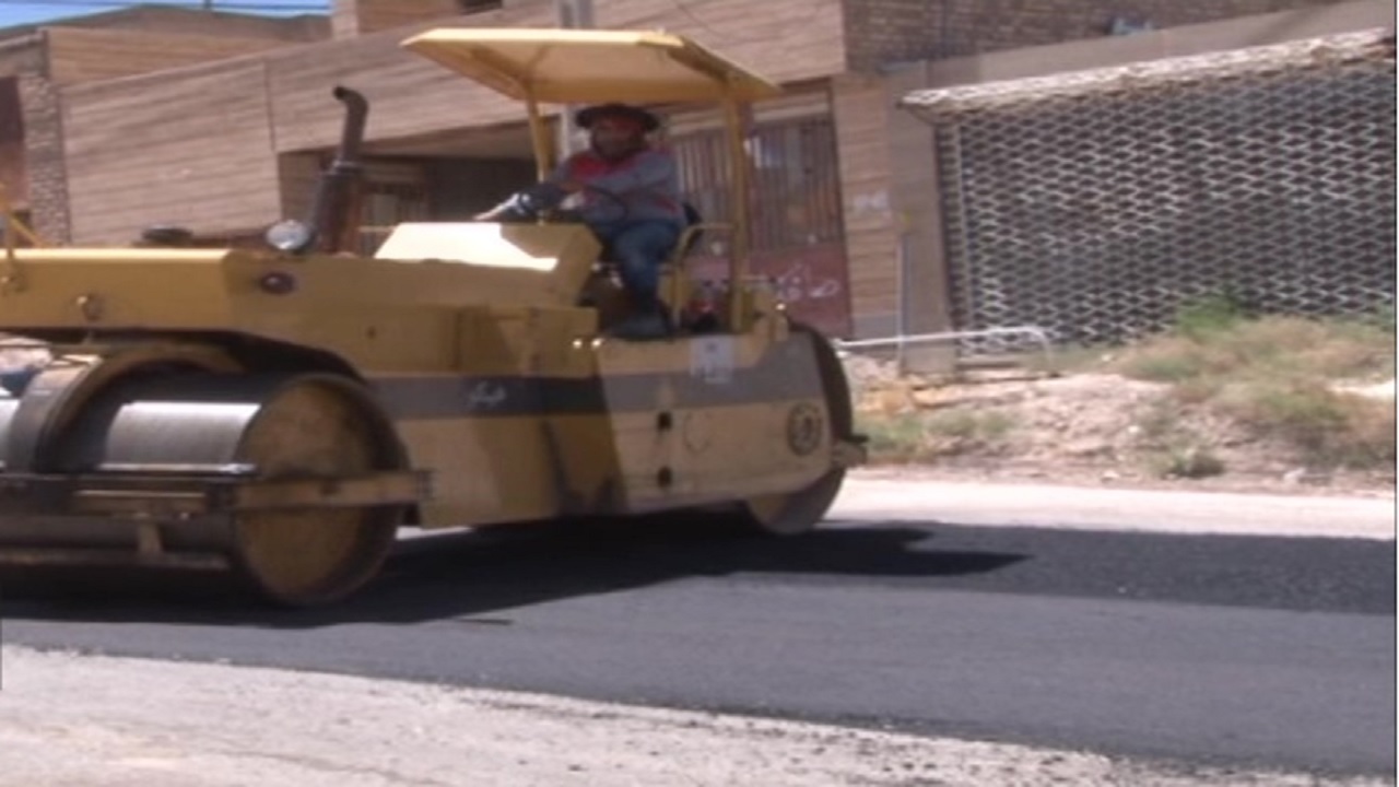 اتمام طرح آسفالت روستای کرغند خضری دشت بیاض