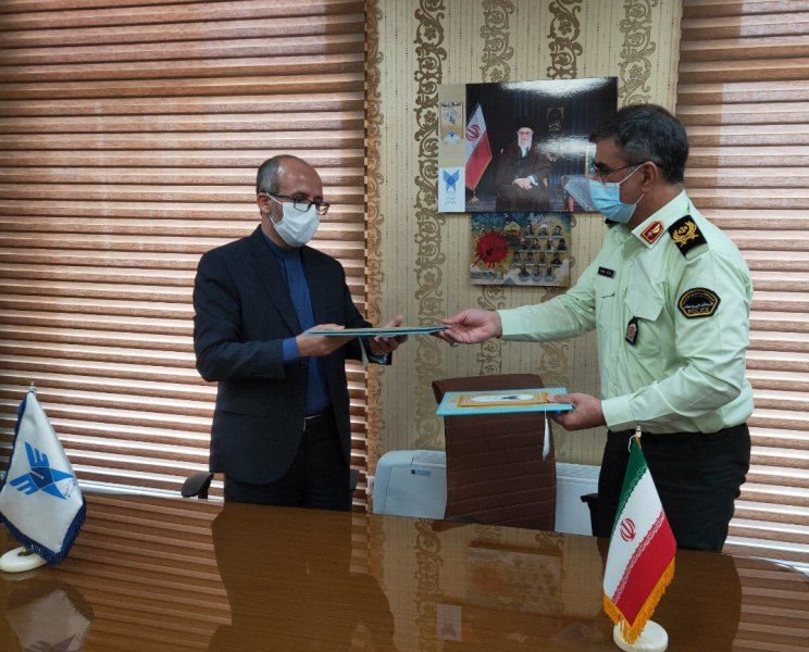 ‍ پلیس و دانشگاه آزاد کرمانشاه تفاهم نامه همکاری امضا کردند