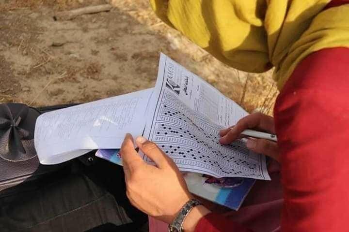 تصاویر: برگزاری آزمون کانکور در ولایت دایکندی
