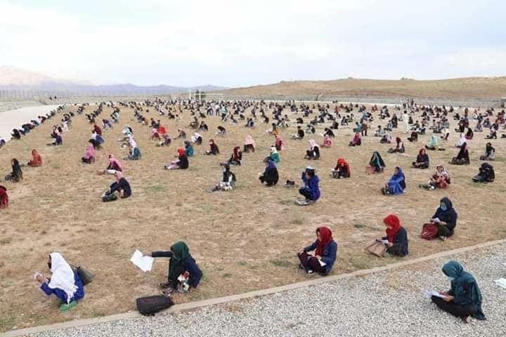 تصاویر: برگزاری آزمون کانکور در ولایت دایکندی