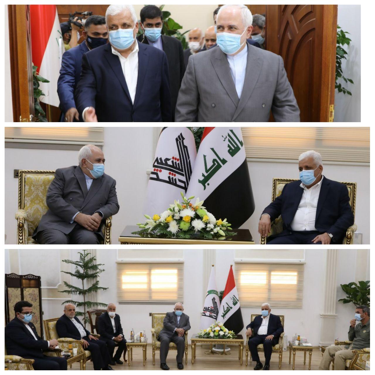 رایزنی ظریف با رئیس حشدالشعبی