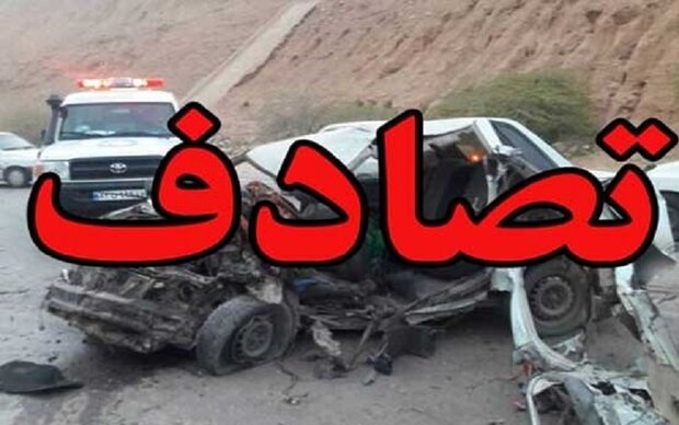 برخورد ۳ دستگاه خودرو با یک دیگر در جاده هراز