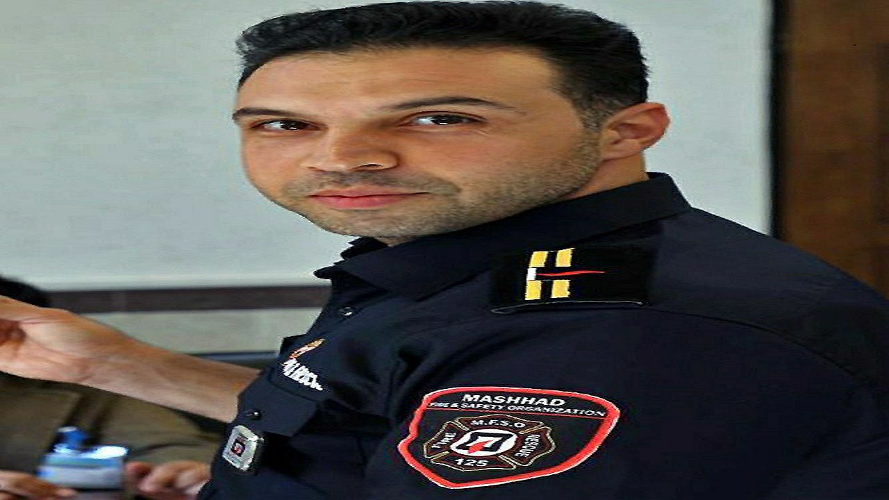 آتش نشان مشهدی آسمانی شد