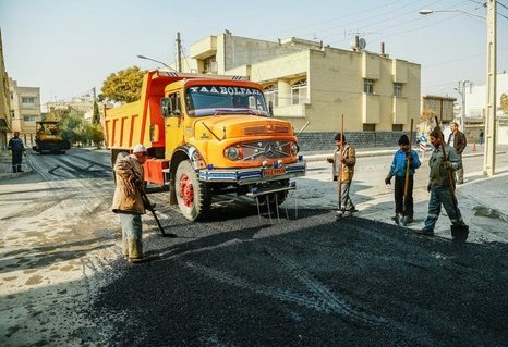 اجرای آسفالت معابر روستای دراشکفت