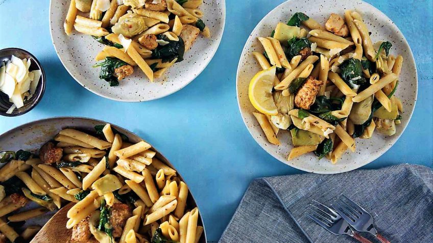 پاستا لیمویی با اسفناج با طعمی بی نظیر + طرز تهیه