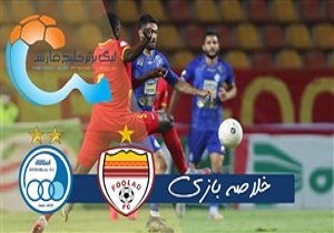 خلاصه بازی استقلال تهران _ فولاد خوزستان مورخ ۴ تیرماه ۹۹ + فیلم