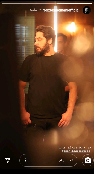 روزبه بمانی سر ضبط ویدئوی جدید