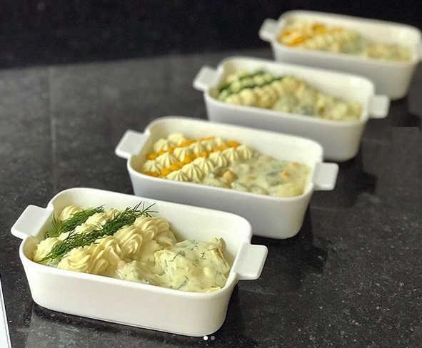 طرز تهیه سالاد سیب زمینی با مرغ و خردل با طعمی بی&zwnj;نظیر