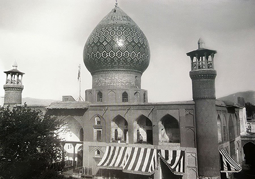 حرم مطهر شاهچراغ (ع) در سال 1280 هجری شمسی - عکس: میرزا حسن عکاس باشی