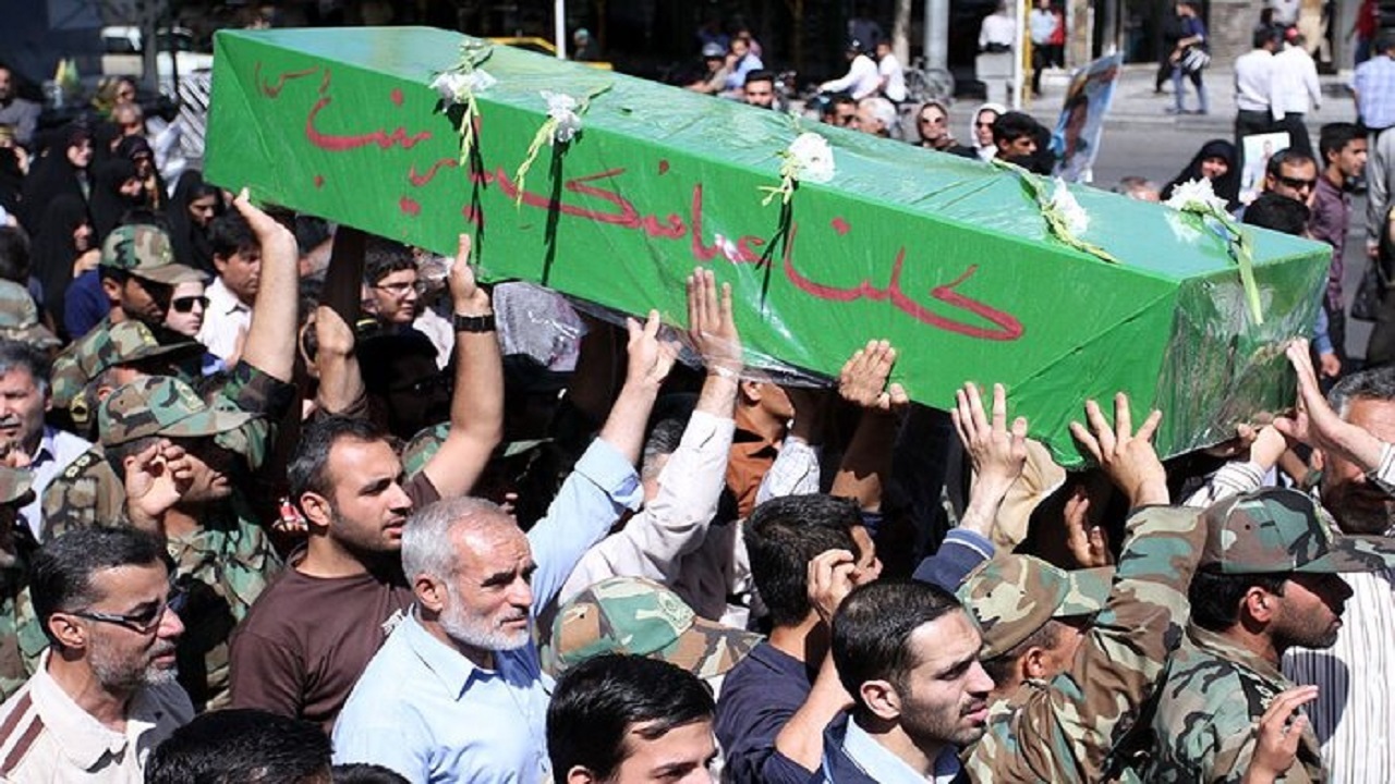 تشیع پیکر شهید " نسیم افغانی" در مشهد