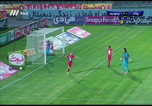 گل دوم پرسپولیس به پیکان مورخ ۸ تیرماه ۹۹ + فیلم